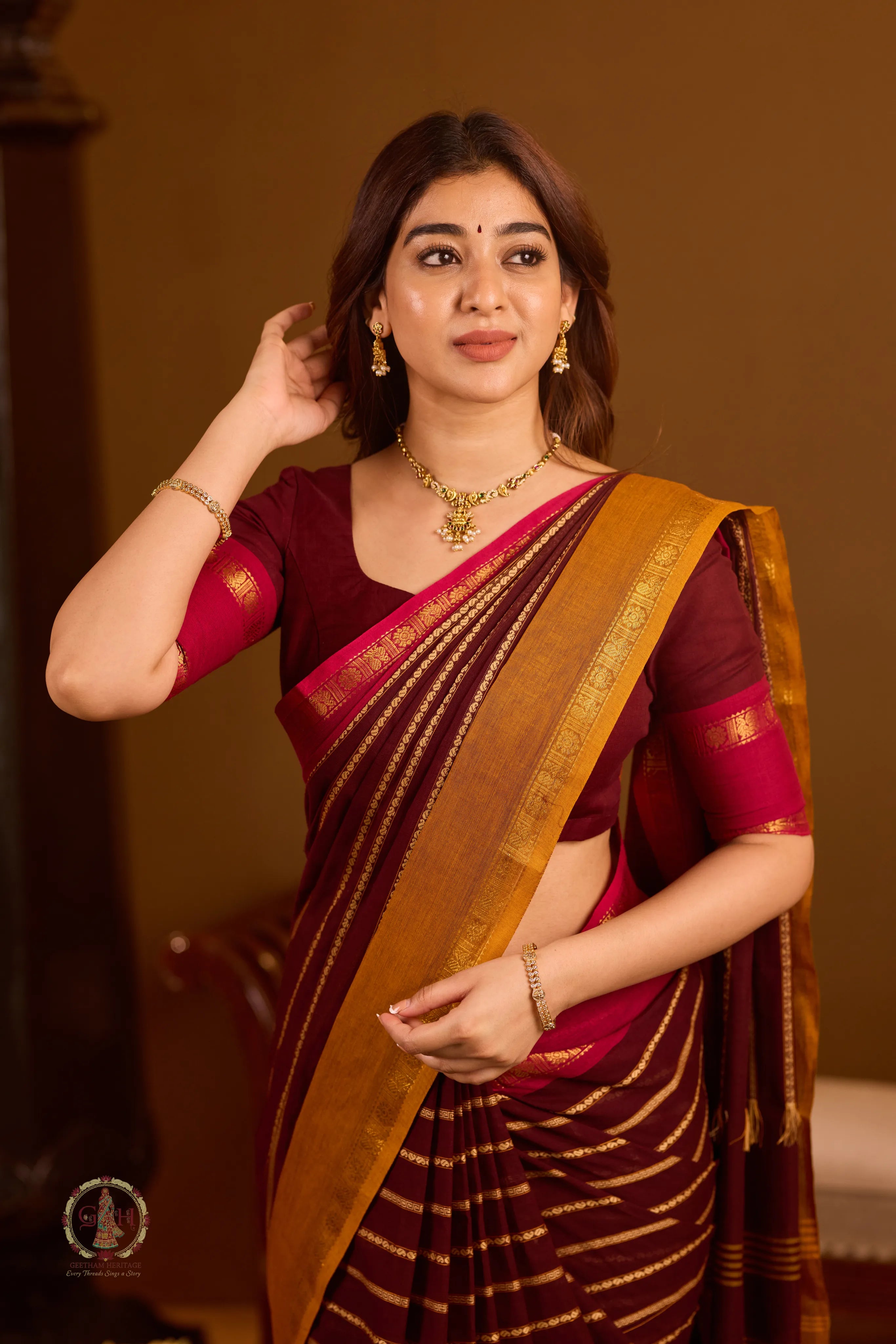 Brown Ganga Jamuna Velthari